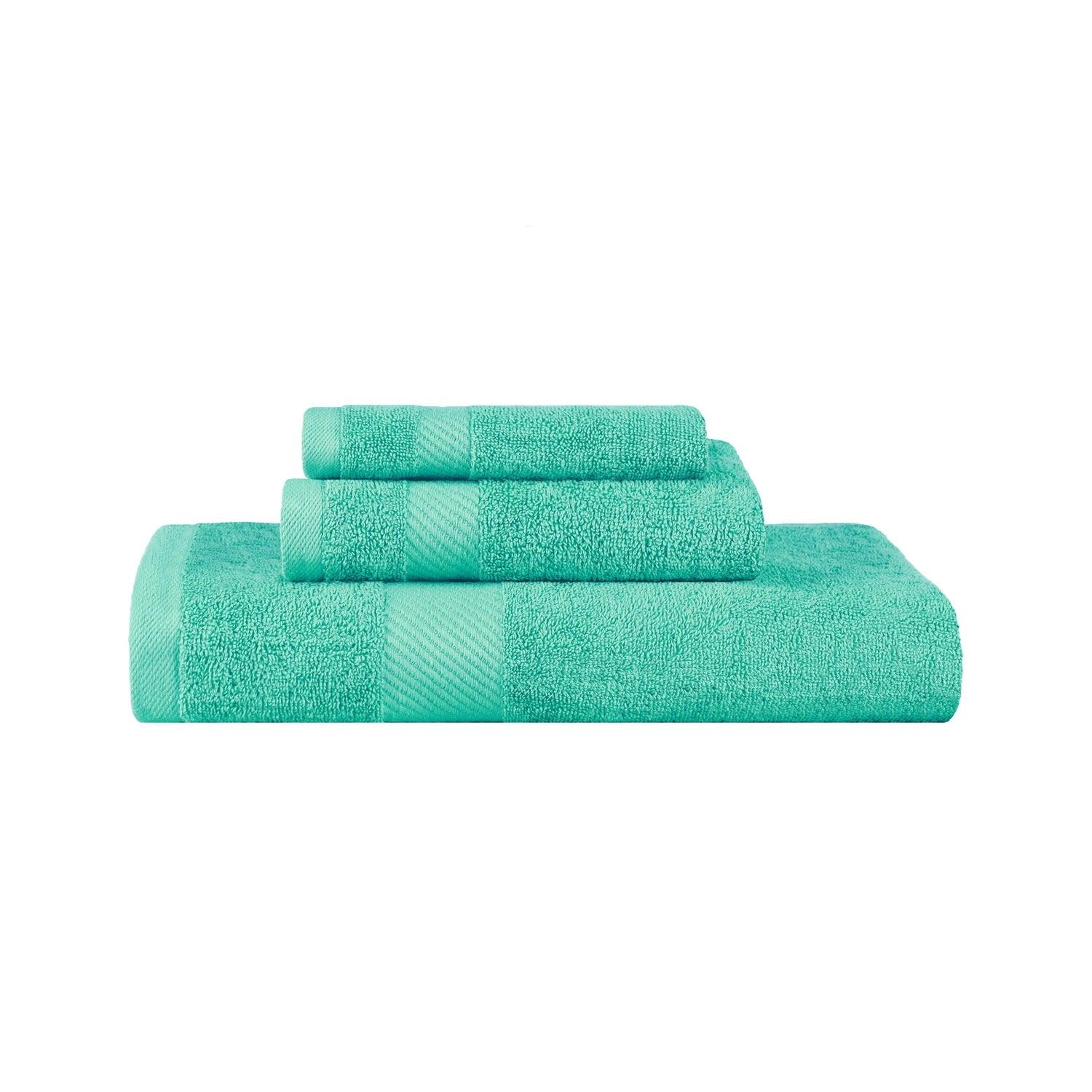 Kendell Egyptian Cotton Quick Drying 3-Piece Towel Set - Sea Green