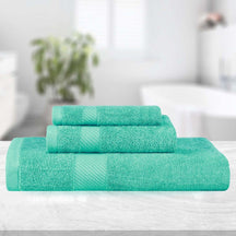 Kendell Egyptian Cotton Quick Drying 3-Piece Towel Set - Sea Green