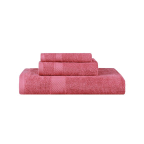 Kendell Egyptian Cotton Quick Drying 3-Piece Towel Set - Sandy Rose
