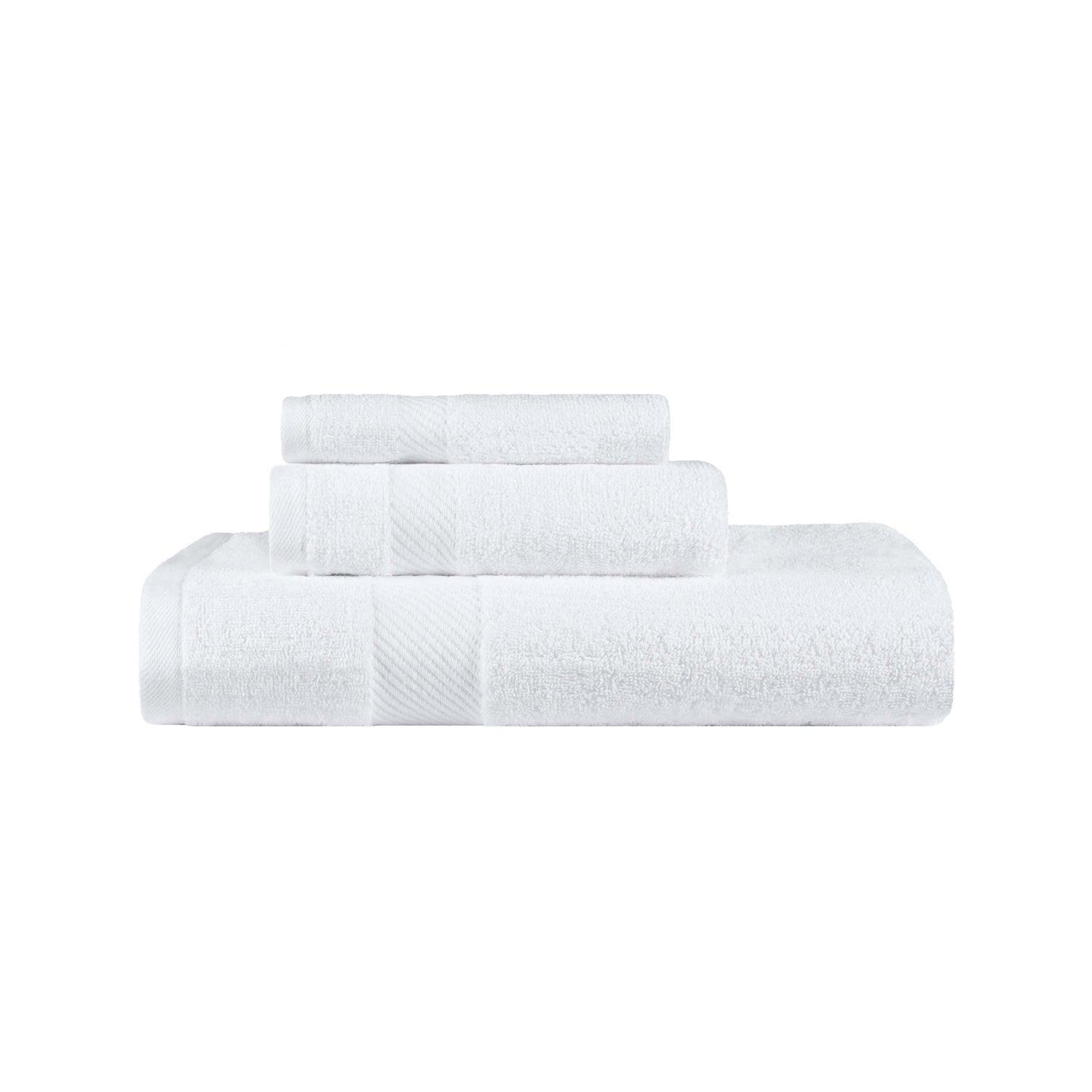 Kendell Egyptian Cotton Quick Drying 3-Piece Towel Set - White