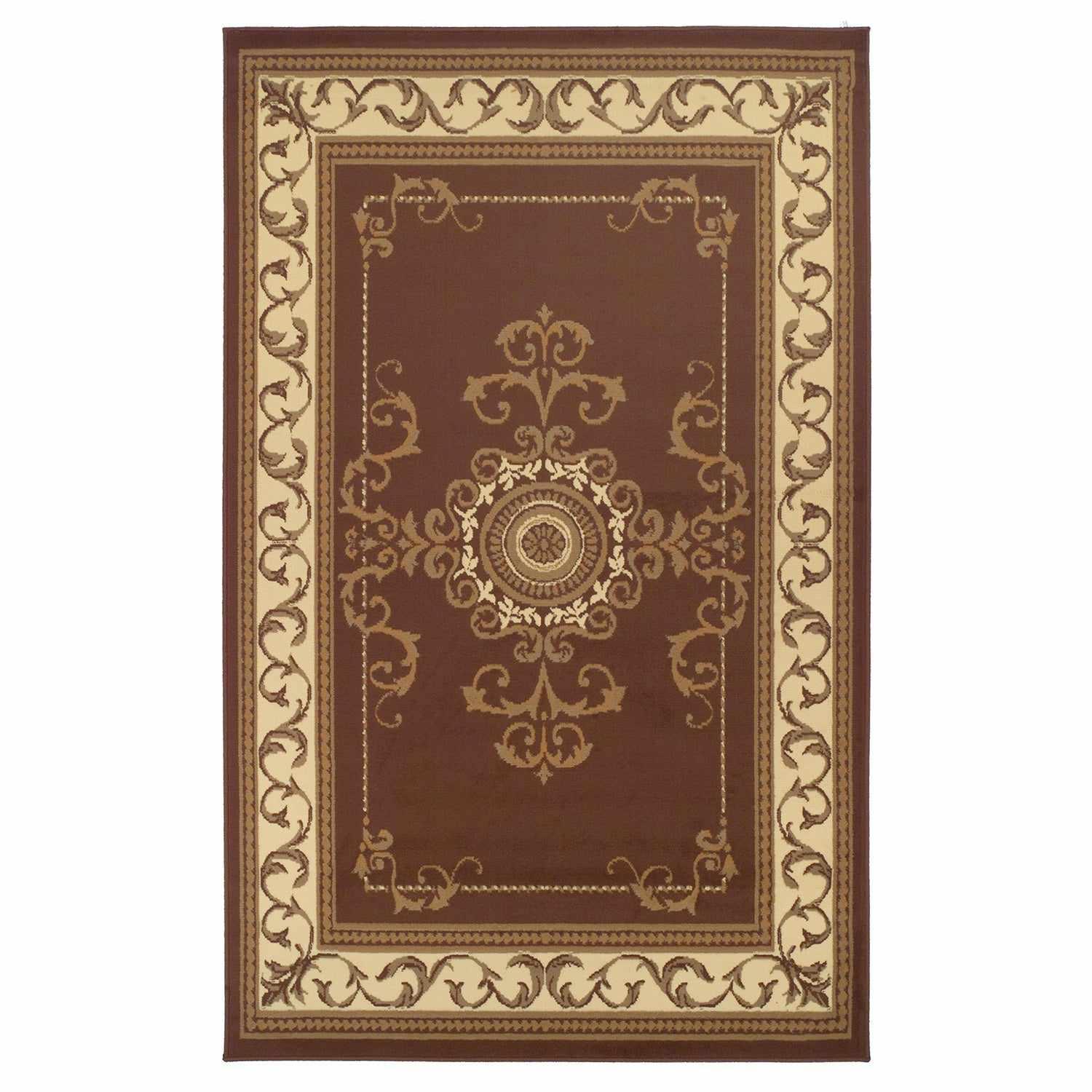 Kensington Traditional Medallion Scroll Indoor Area Rug - Rugs by Superior