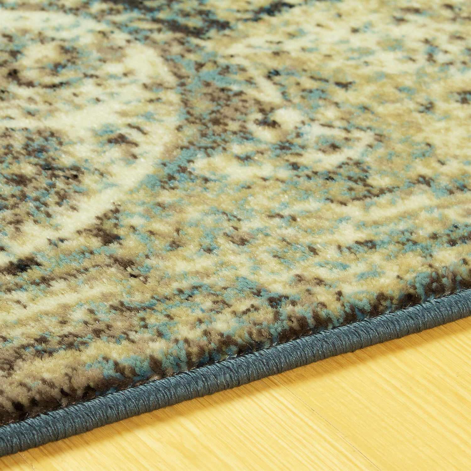 Lumen Distressed Oriental Floral Medallion Indoor Area Rug Or Runner - by Superior