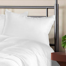 Medium Density Down Alternative Striped Pillows, Set of 2 Or 4 - Pillows by Superior Brand