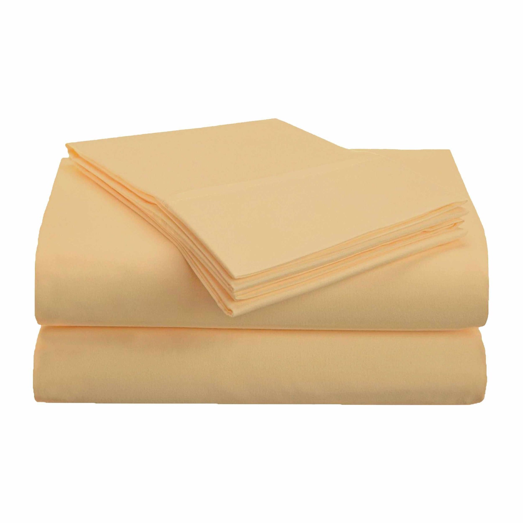 Superior Brushed Microfiber Deep Pocket Breathable  4 Piece Bed Sheet Set - Gold