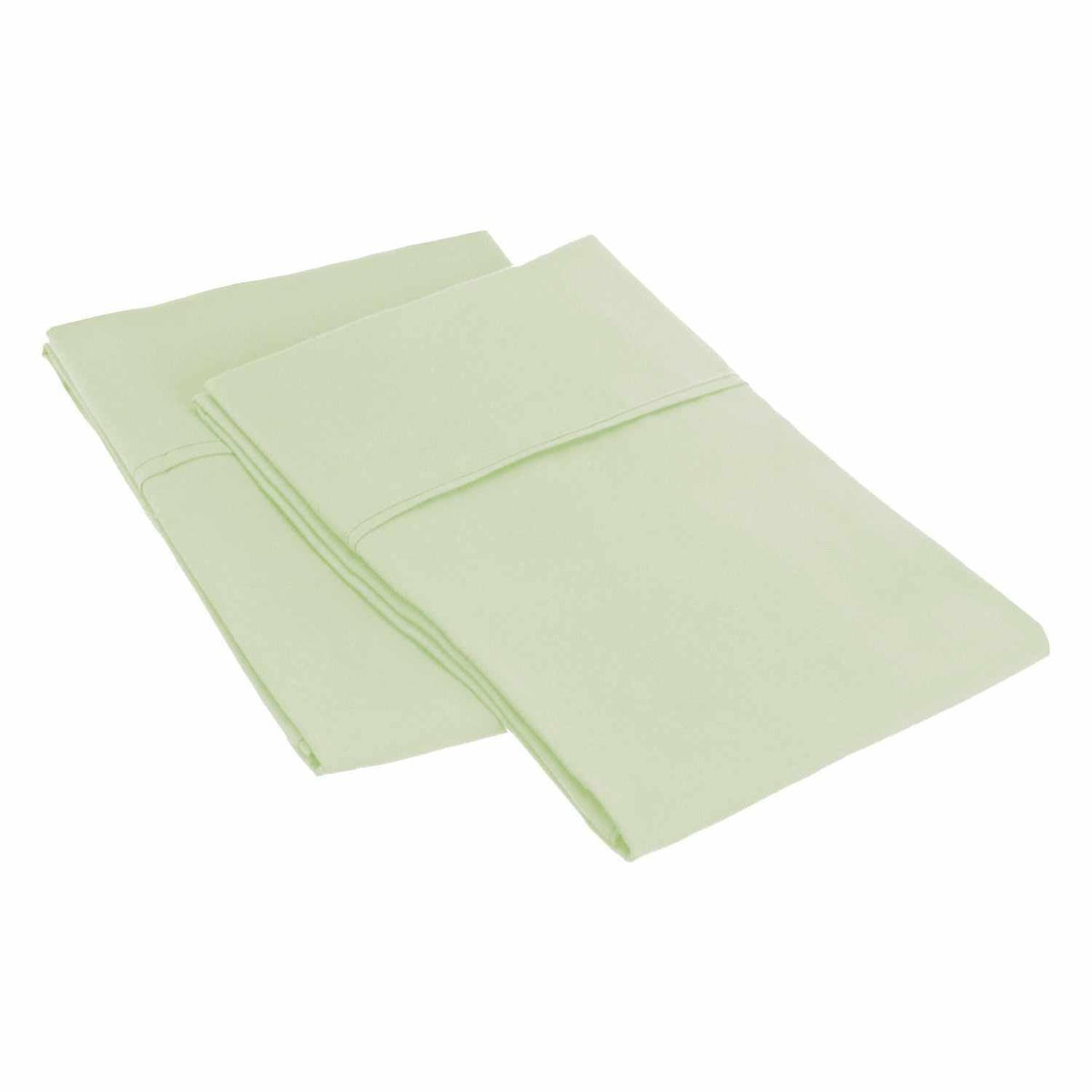 Superior 2 Piece Microfiber Wrinkle Resistant Solid Pillowcase Set - Mint