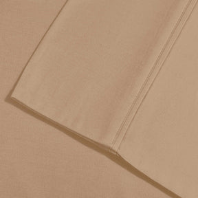 Superior 2 Piece Microfiber Wrinkle Resistant Solid Pillowcase Set - Taupe