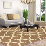 Modern Quatrefoil Geometric Lattice Indoor Area Rug - by Superior