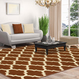 Modern Quatrefoil Geometric Lattice Indoor Area Rug - by Superior