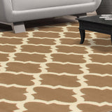 Modern Quatrefoil Geometric Lattice Indoor Area Rug - by Superior