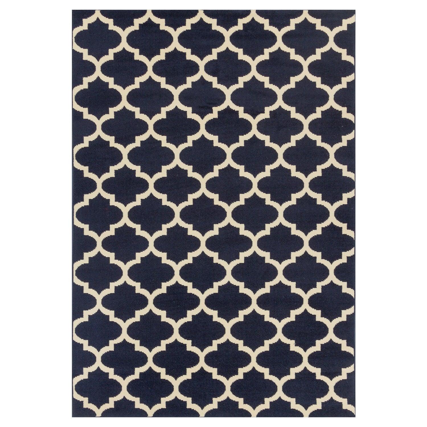 Modern Quatrefoil Geometric Lattice Indoor Area Rug - by Superior
