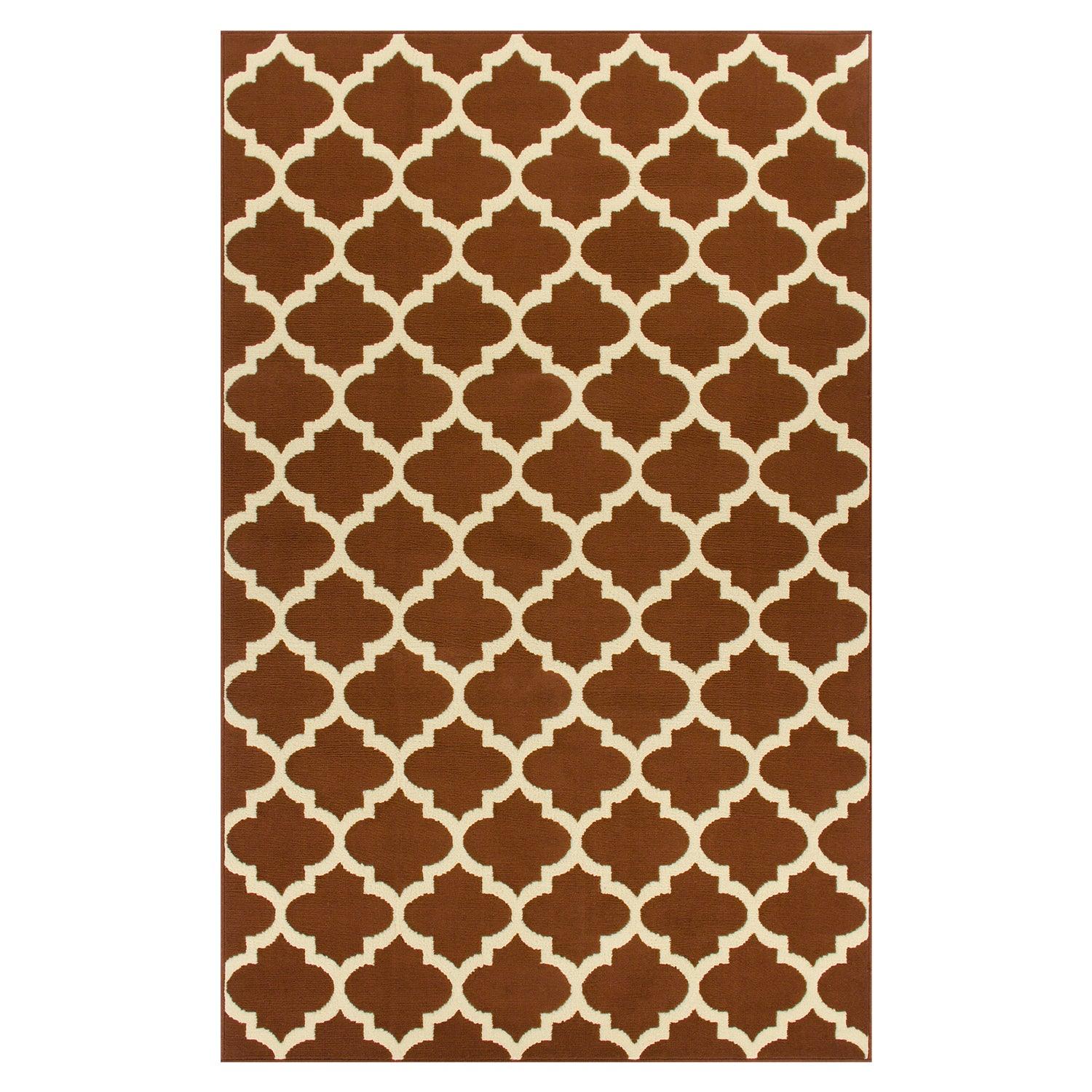 Modern Quatrefoil Geometric Lattice Indoor Area Rug - by Superior