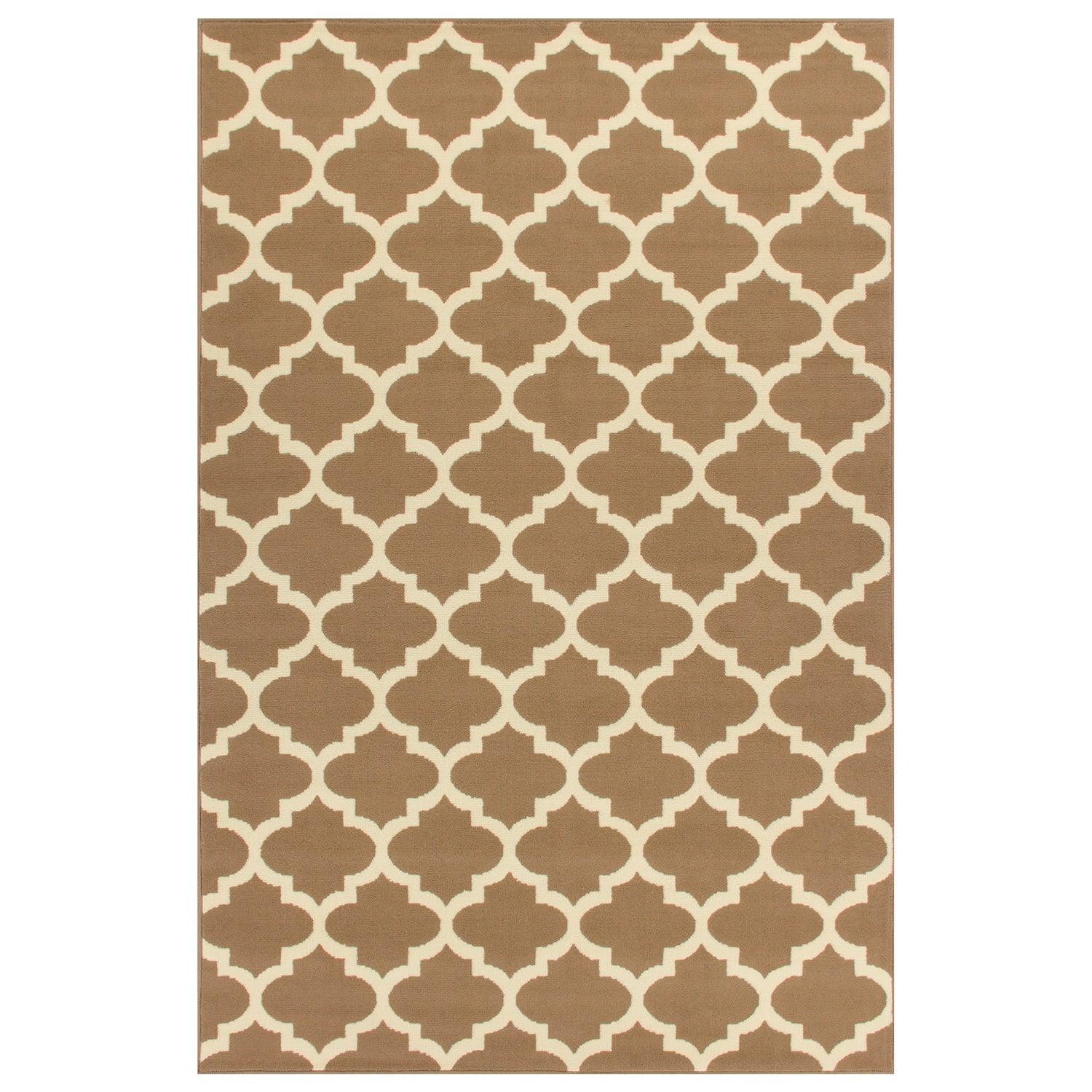 Modern Quatrefoil Geometric Lattice Indoor Area Rug - by Superior