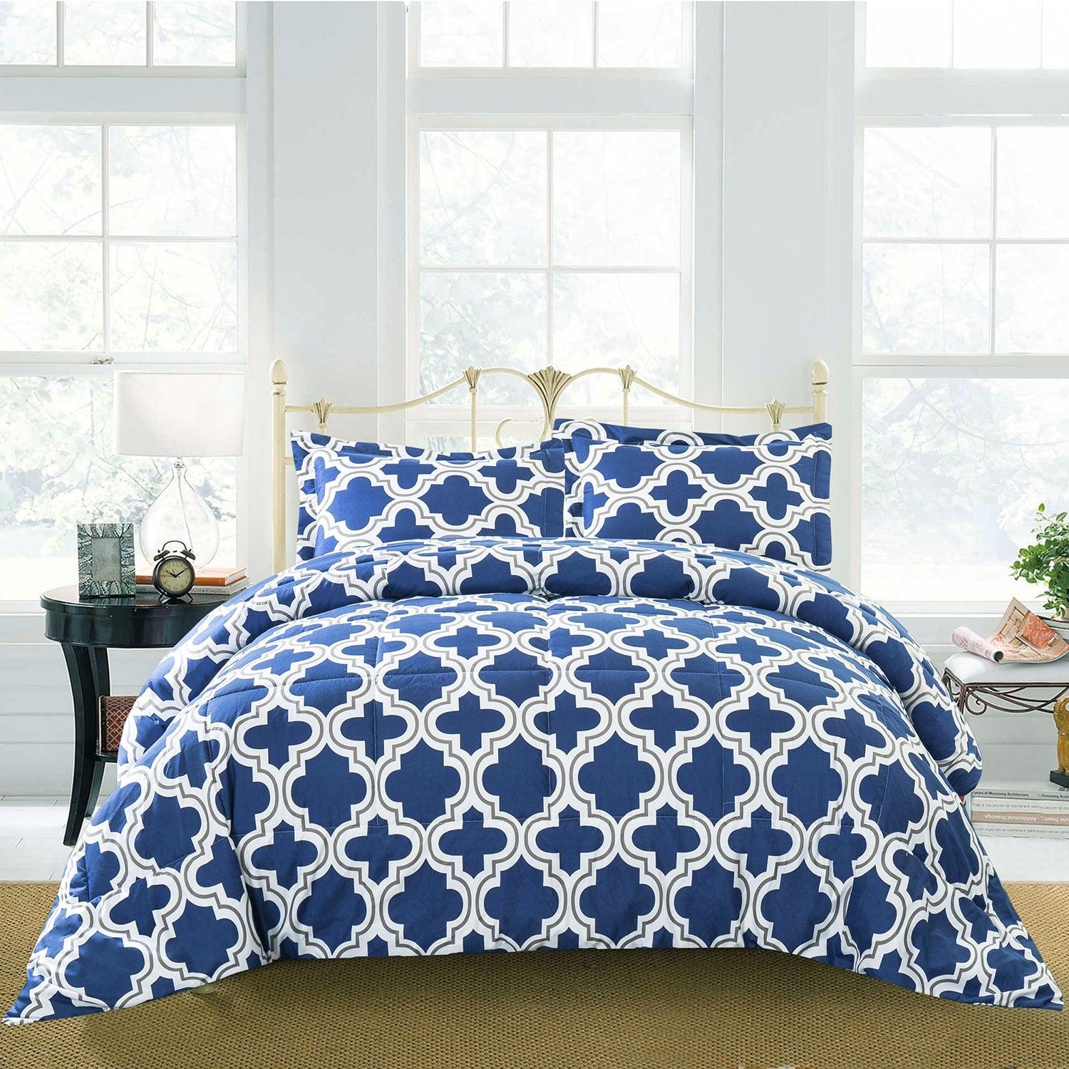 Moroccan Trellis Microfiber Comforter Set - Comforter Set by Superior Brand