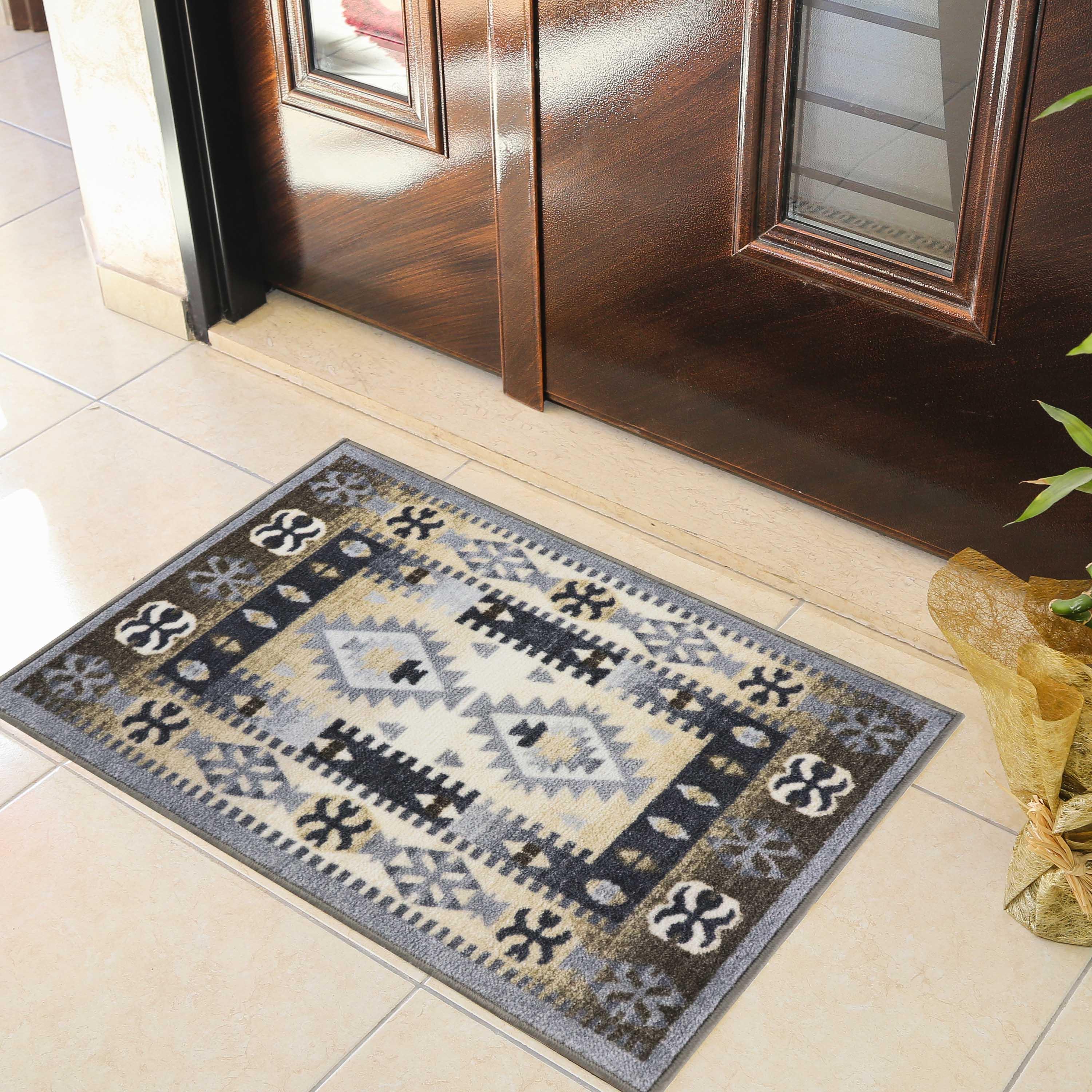 Motega Tribal Southwestern Traditional Geometric Ikat Indoor Area Rug - Rugs by Superior
