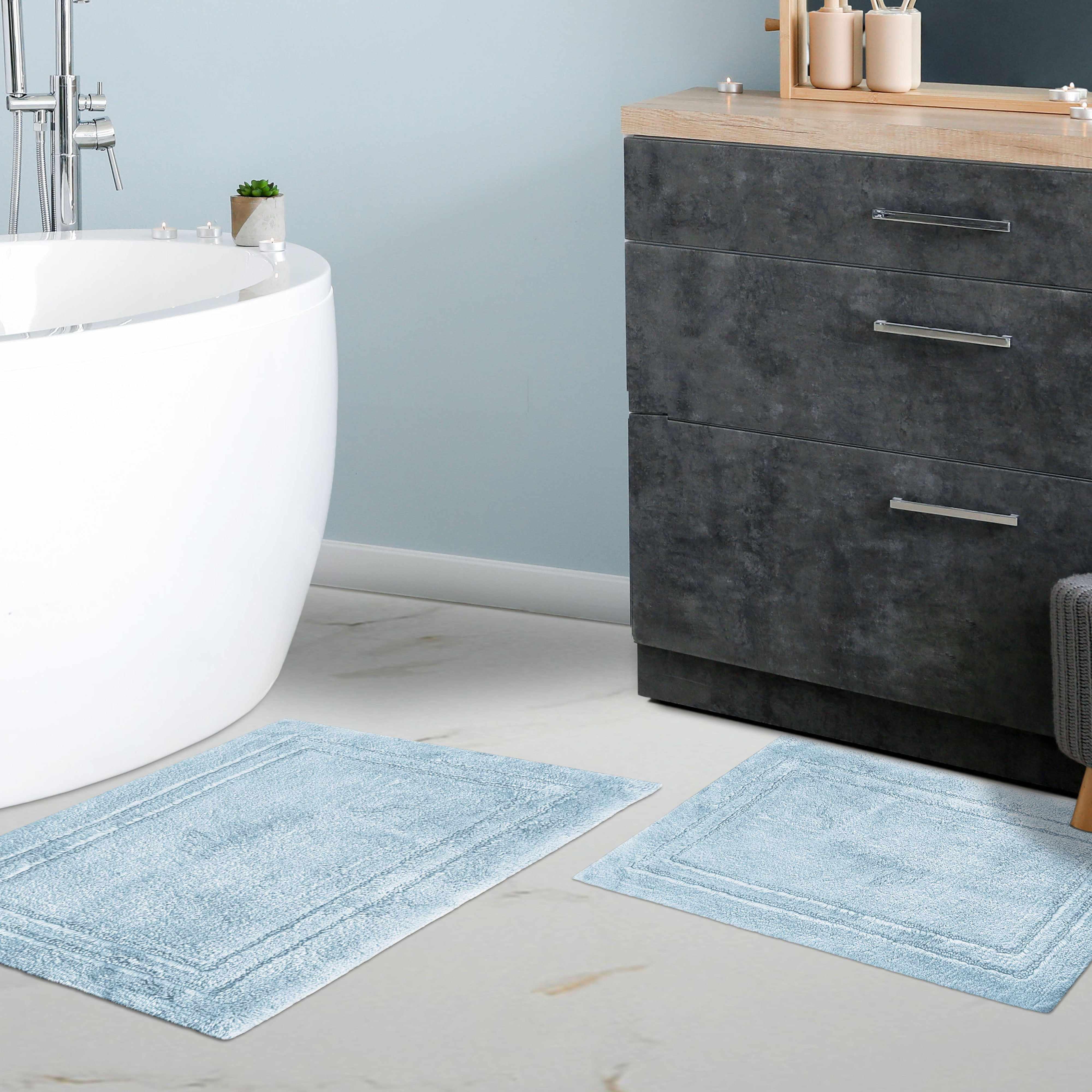 Non-Slip Absorbent Assorted Solid 2 Piece Bath Rug Set - Bath Rugs by Superior