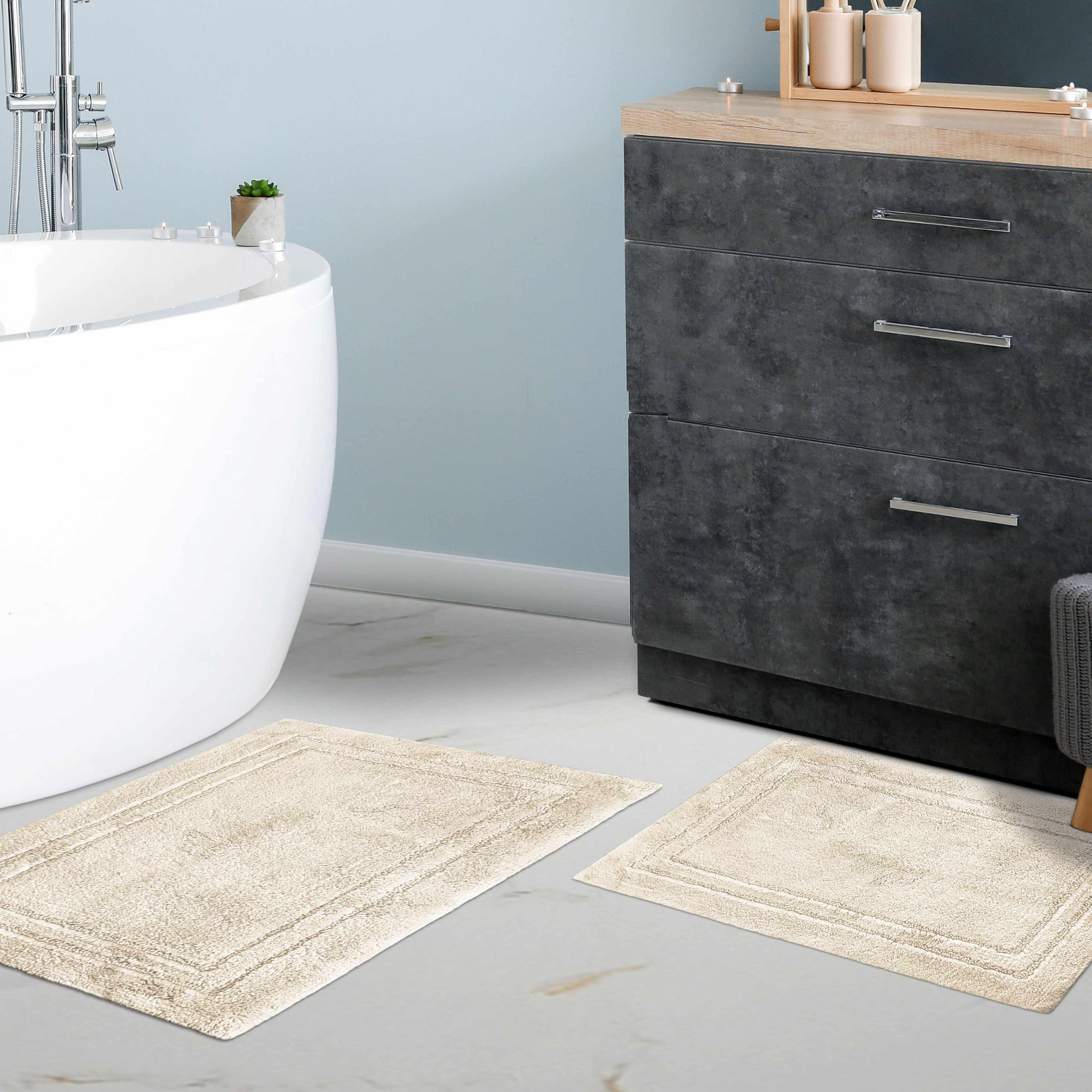 Non-Slip Absorbent Assorted Solid 2 Piece Bath Rug Set - Bath Rugs by Superior