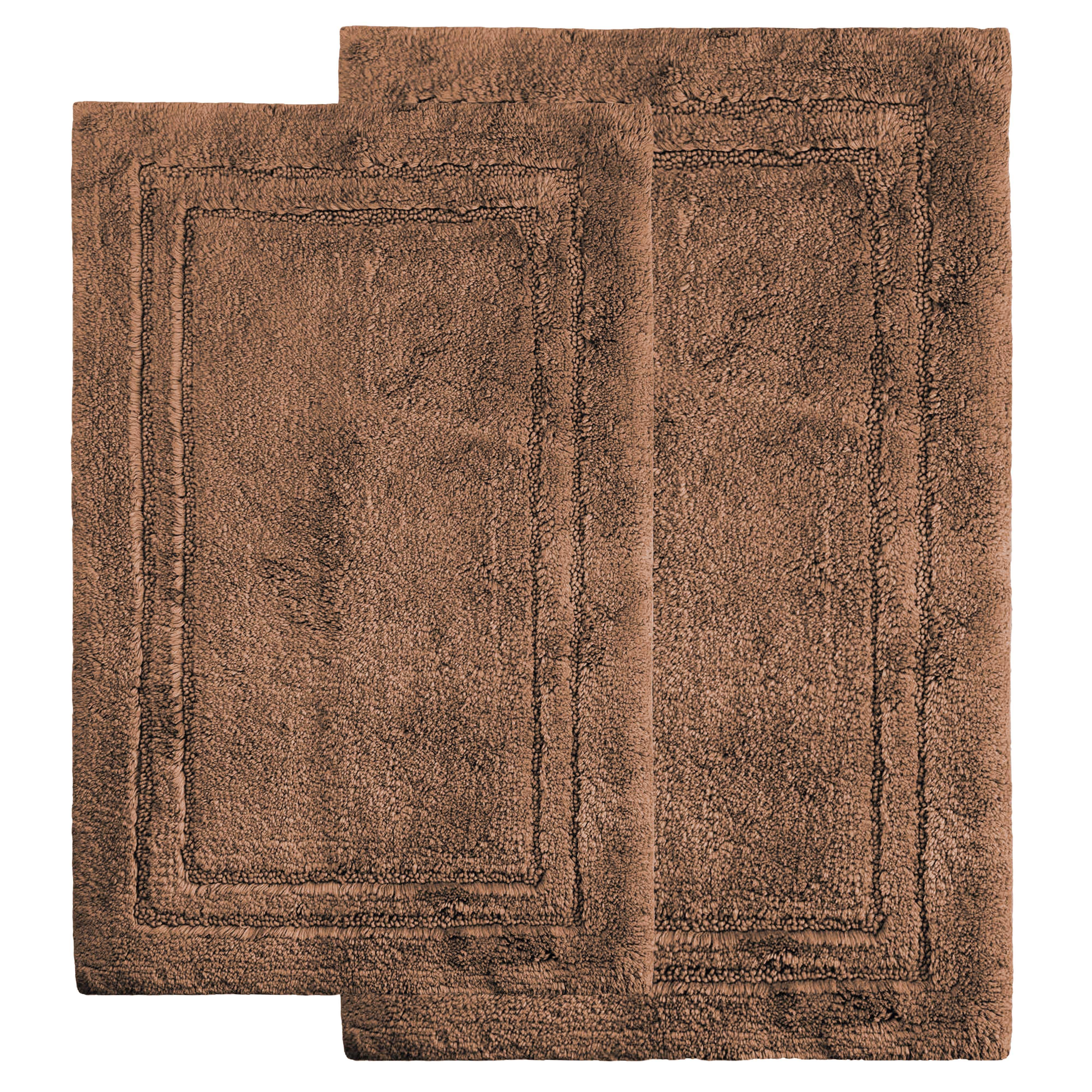 Non-Slip Absorbent Assorted Solid 2 Piece Bath Rug Set - Bath Rugs by Superior