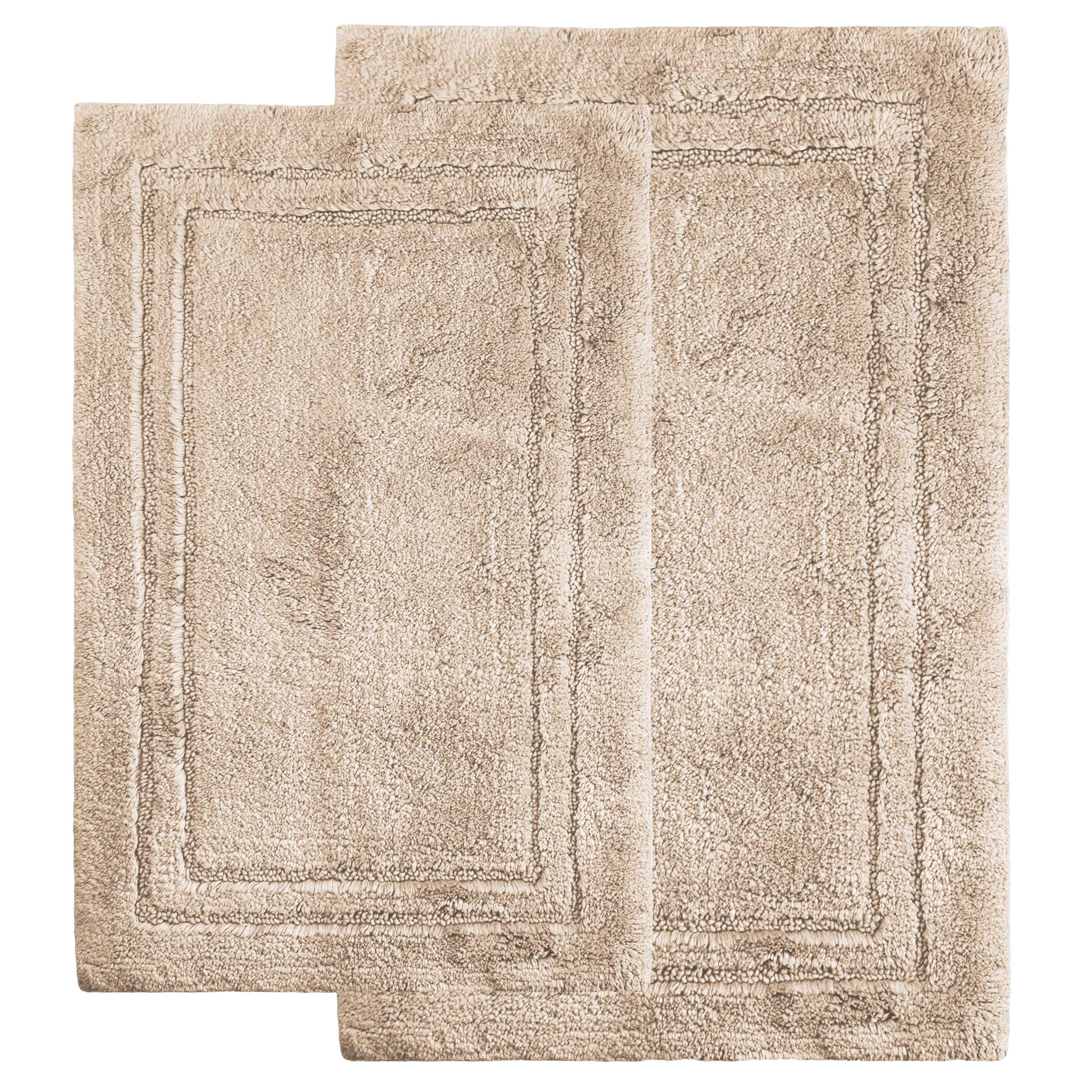 Non-Slip Absorbent Assorted Solid 2 Piece Bath Rug Set - Bath Rugs by Superior