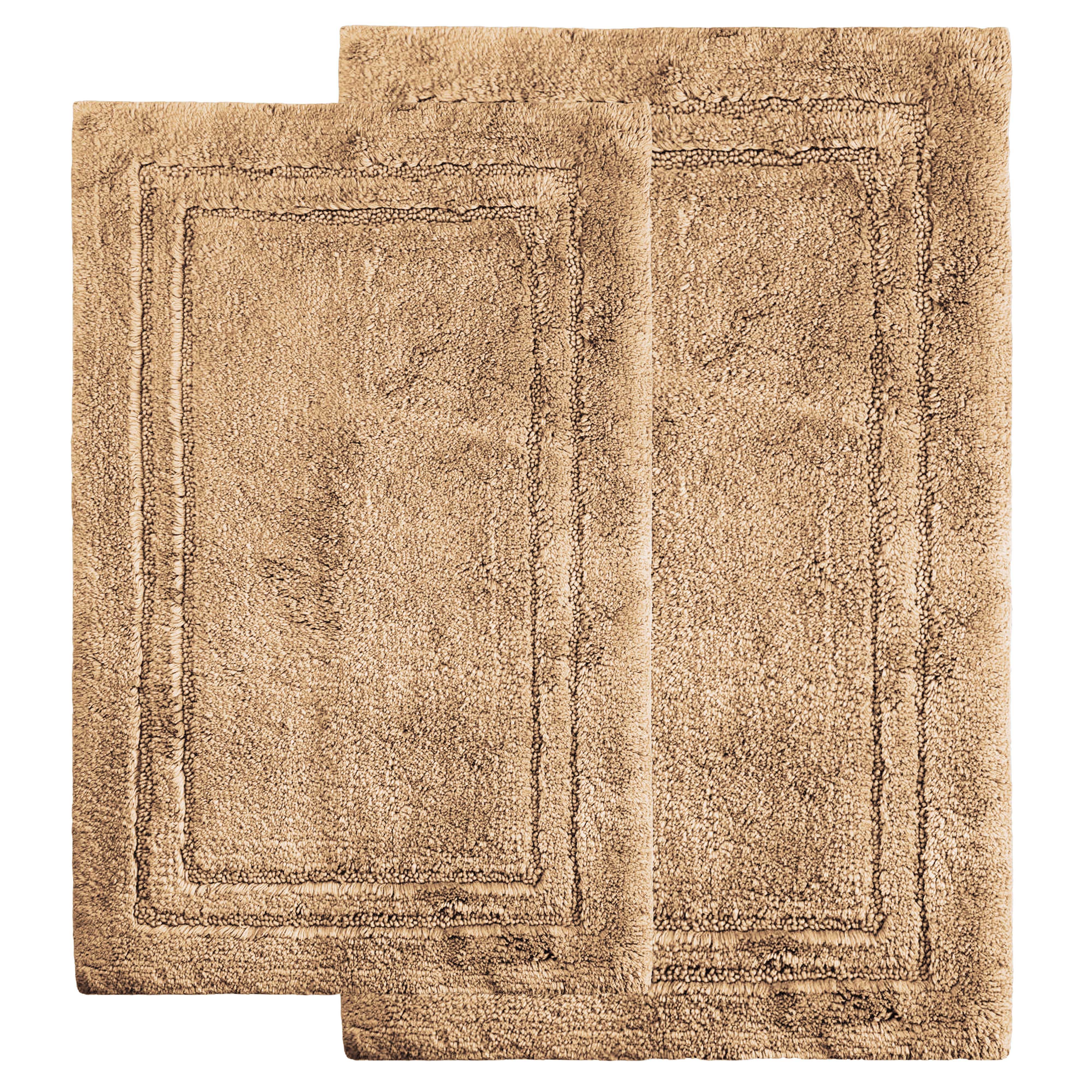 Non-Slip Absorbent Assorted Solid 2 Piece Bath Rug Set - Bath Rugs by Superior