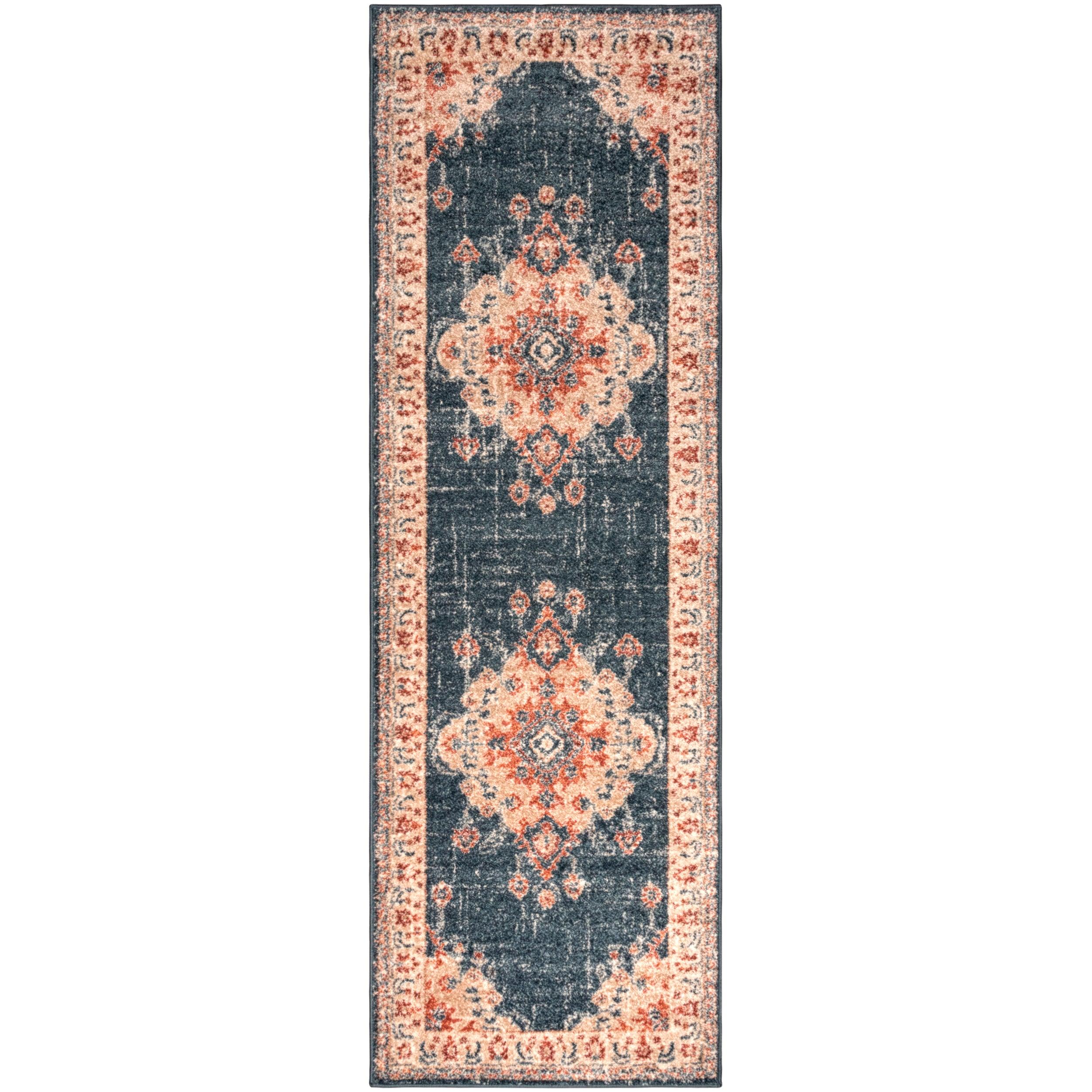 Octavia Vintage Persian Medallion Indoor Area Rug Or Runner Rug - by Superior