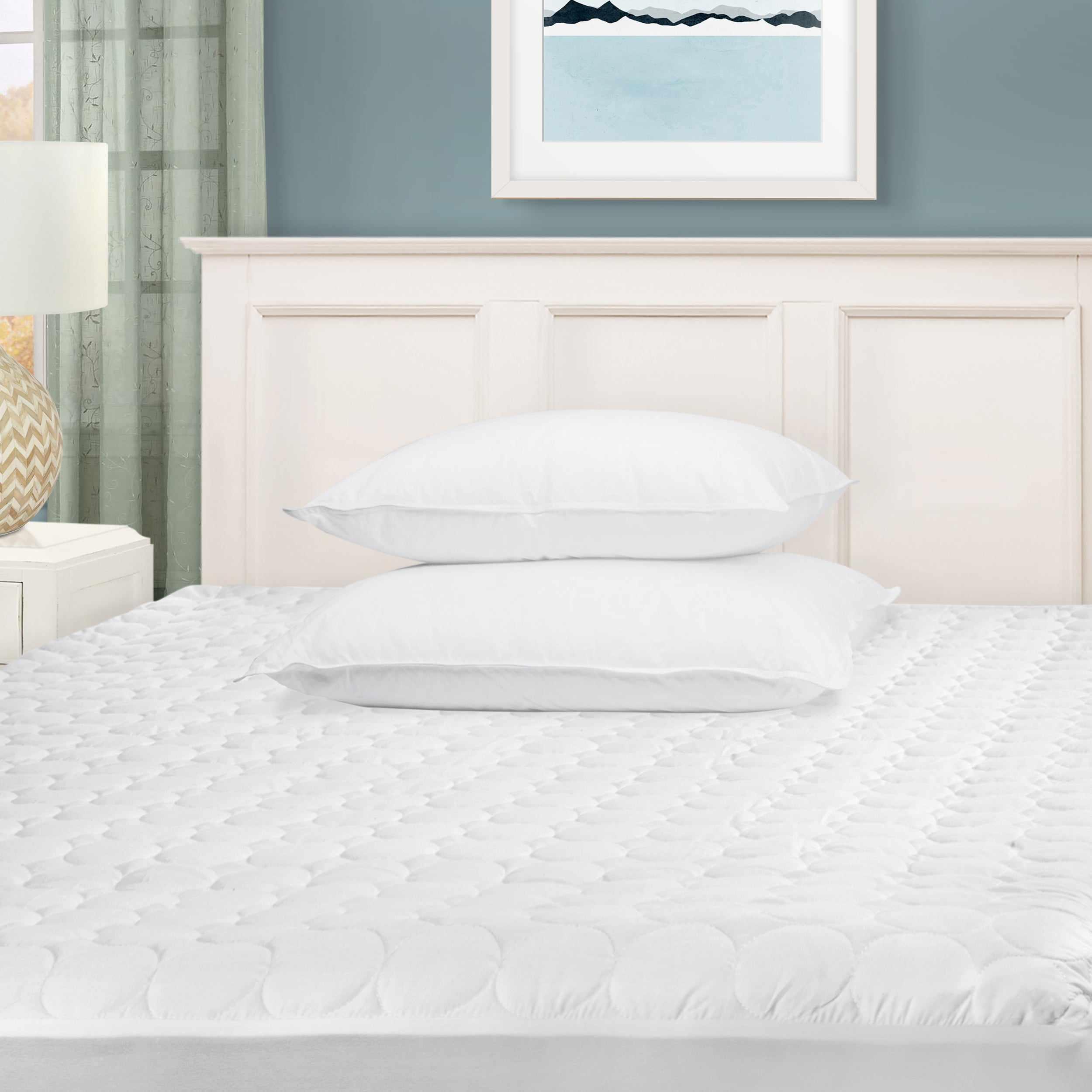 Quilted Down Alternative Microfiber Deep Pocket Mattress Pad - Mattress Pad by Superior