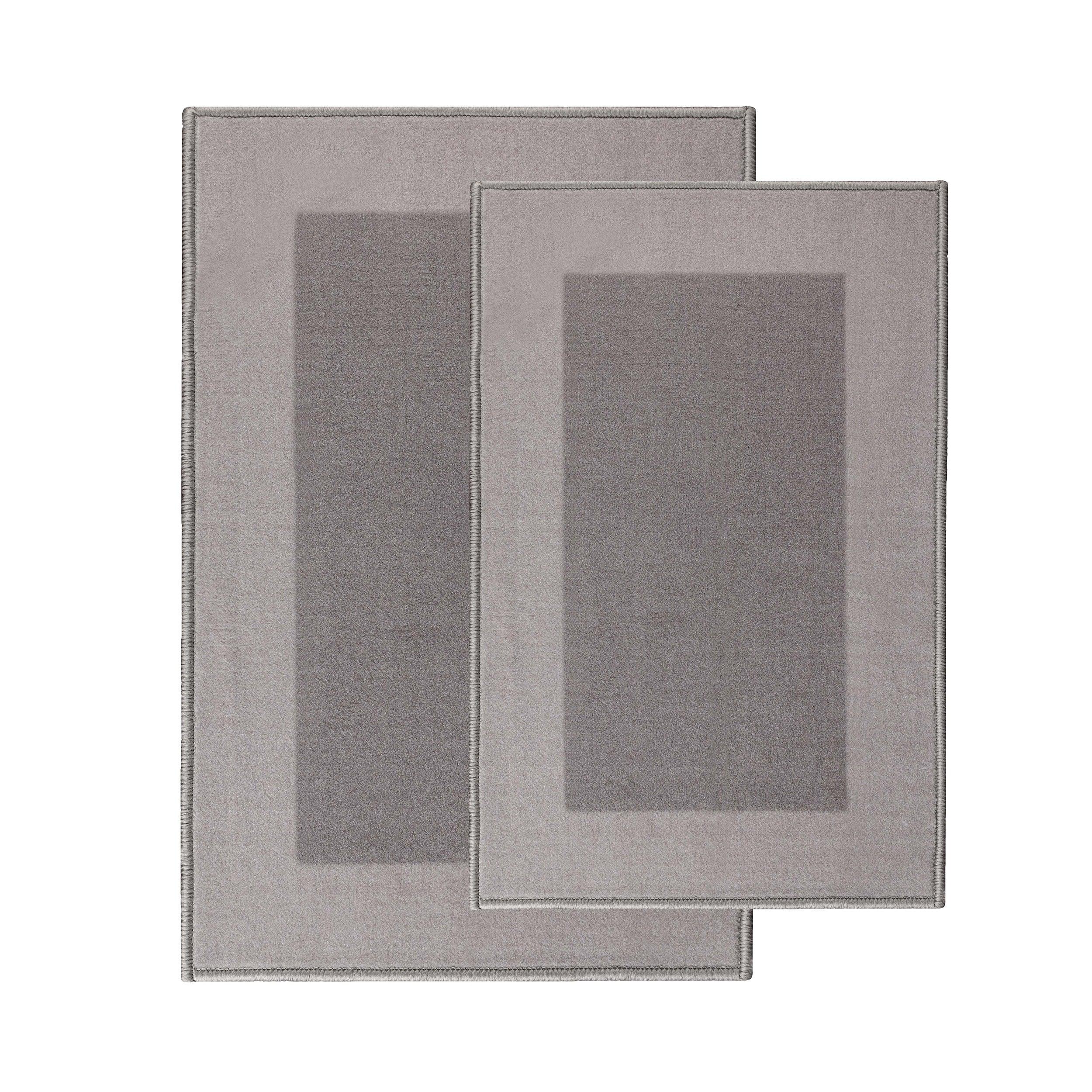Reno Modern Non-Slip Machine Washable Kitchen & Bath Rug Mat Set - Bath Mats by Superior