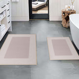 Reno Modern Non-Slip Machine Washable Kitchen & Bath Rug Mat Set - Bath Mats by Superior