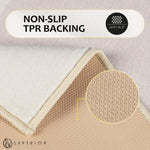 Reno Modern Non-Slip Machine Washable Kitchen & Bath Rug Mat Set - Bath Mats by Superior
