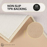 Reno Modern Non-Slip Machine Washable Kitchen & Bath Rug Mat Set - Bath Mats by Superior