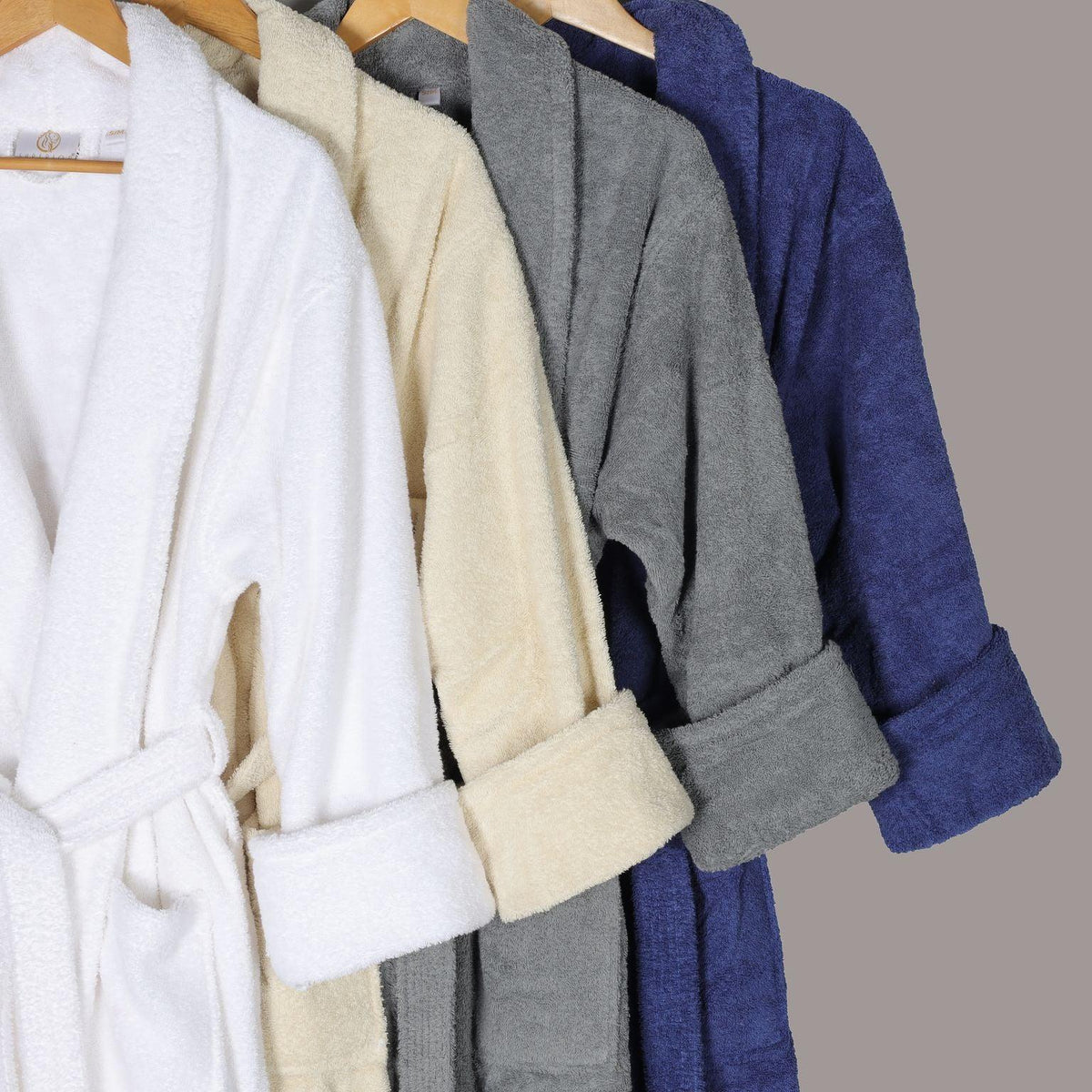 Classic Women's Home and Bath Collection Traditional Turkish Cotton Cozy Bathrobe with Adjustable Belt and Hanging Loop-Bath Robe by Superior-Home City Inc
