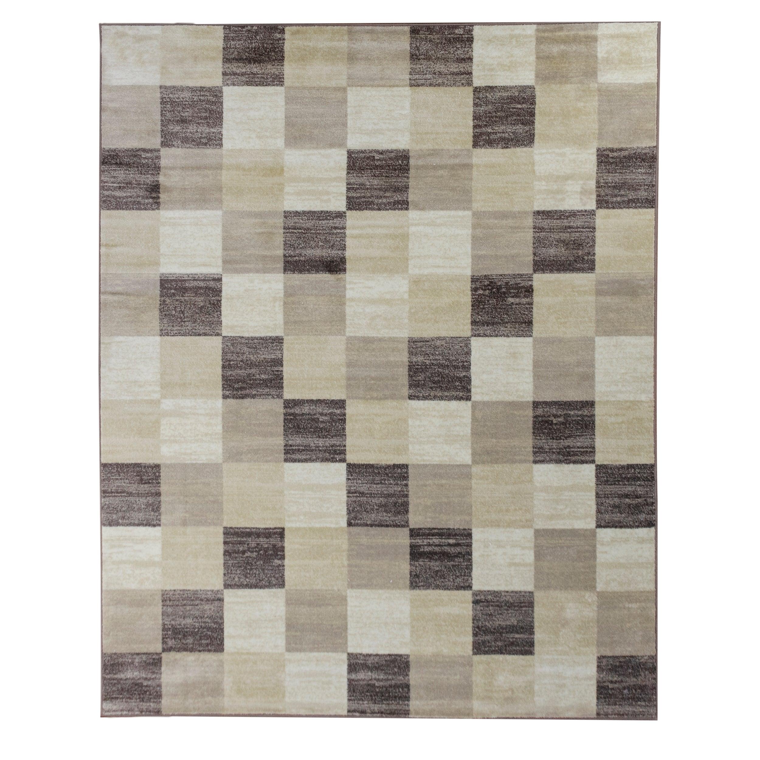 Rockaway Modern Geometric Checkered Indoor Area Rug Or Runner - Rugs by Superior
