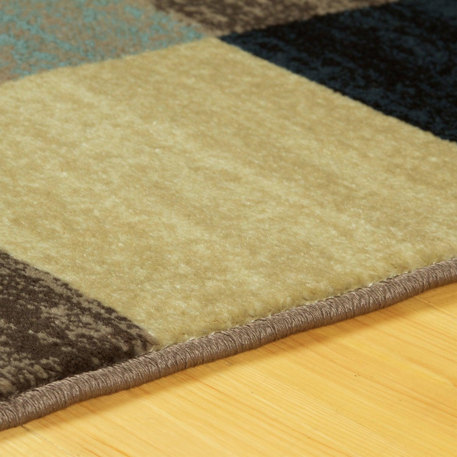 Rockaway Modern Geometric Checkered Indoor Area Rug Or Runner - Rugs by Superior