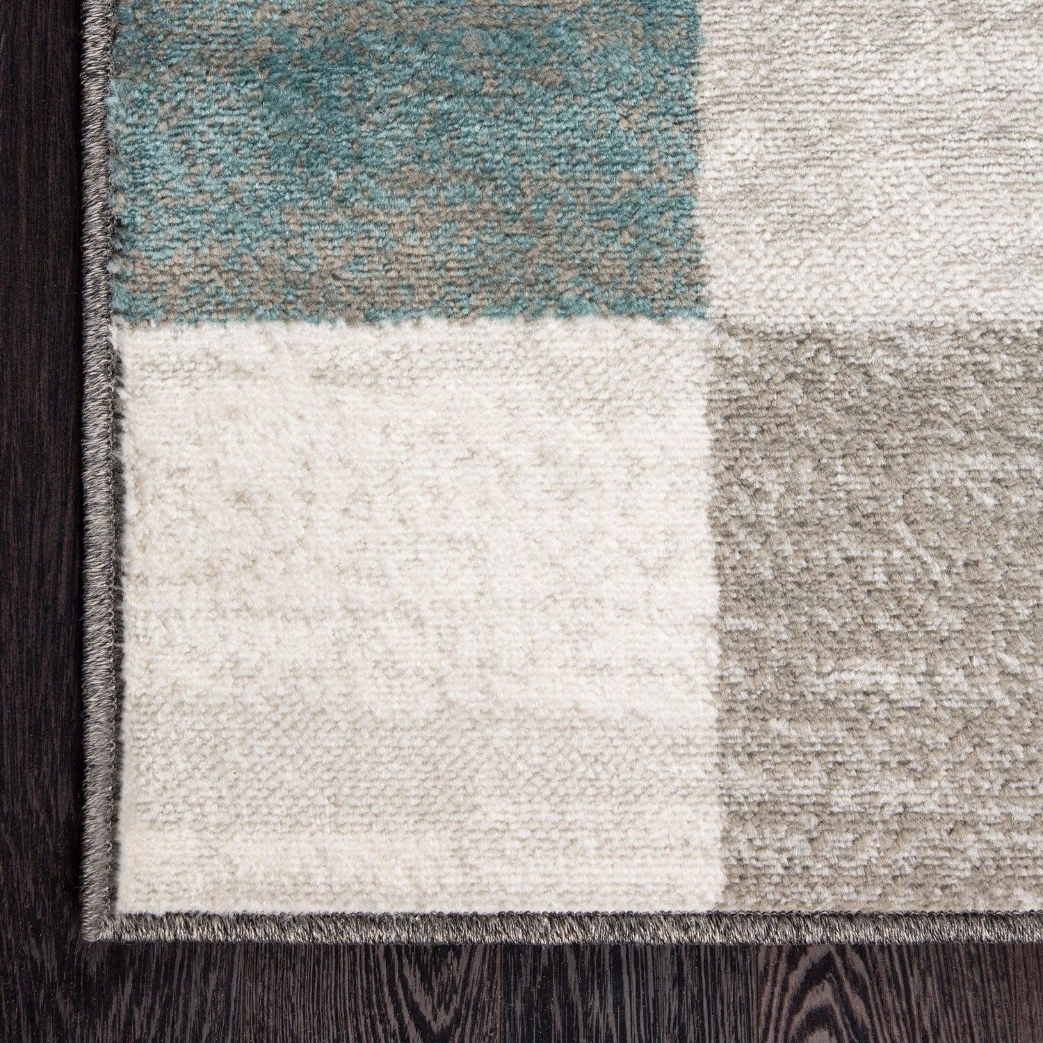 Rockaway Modern Geometric Checkered Indoor Area Rug Or Runner - Rugs by Superior