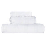 Roma Cotton Ribbed Textured Soft Absorbent 3 Piece Assorted Towel Set - Towel Set by Superior