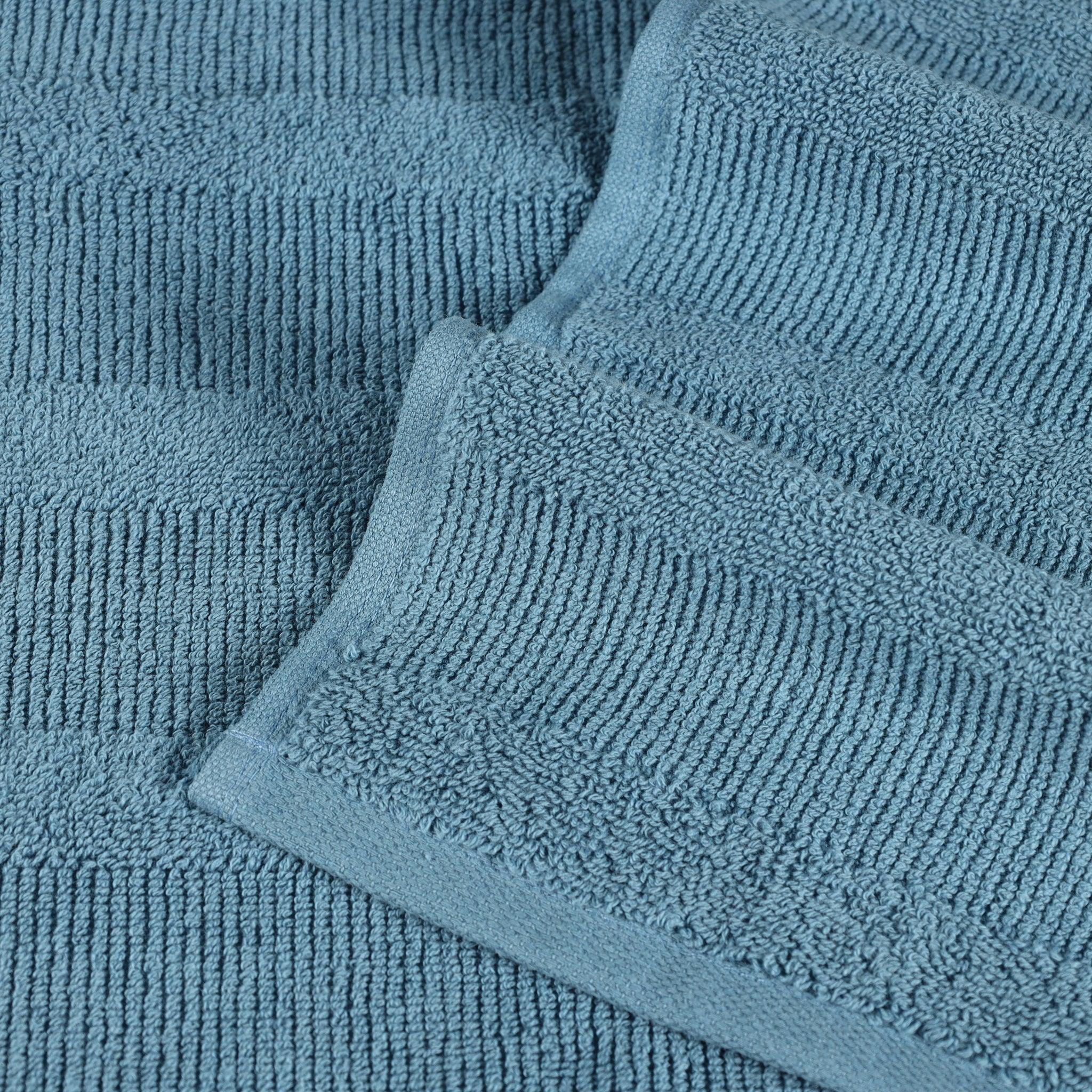 Roma Cotton Ribbed Textured Soft Absorbent 3 Piece Assorted Towel Set - Towel Set by Superior