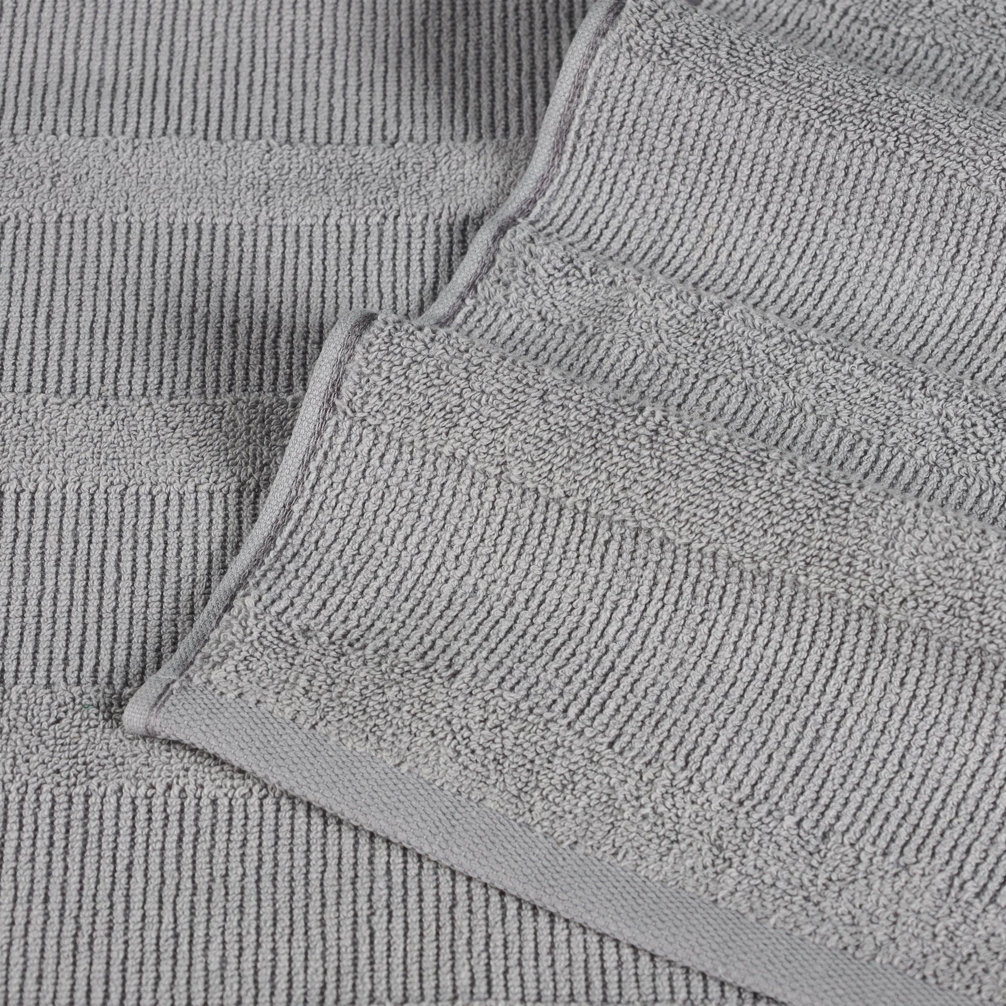 Roma Cotton Ribbed Textured Soft Absorbent 3 Piece Assorted Towel Set - Towel Set by Superior