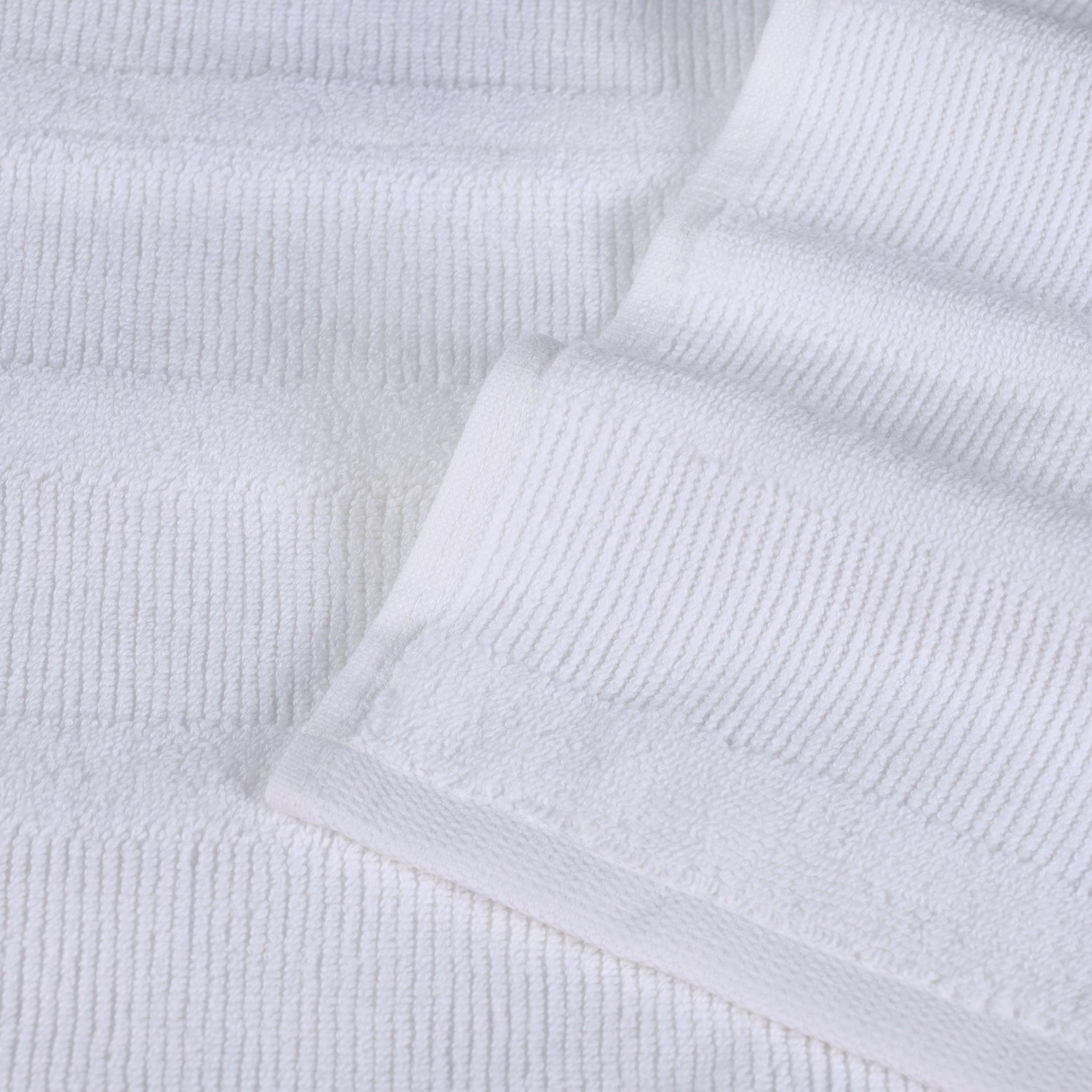 Roma Cotton Ribbed Textured Soft Absorbent 3 Piece Assorted Towel Set - Towel Set by Superior