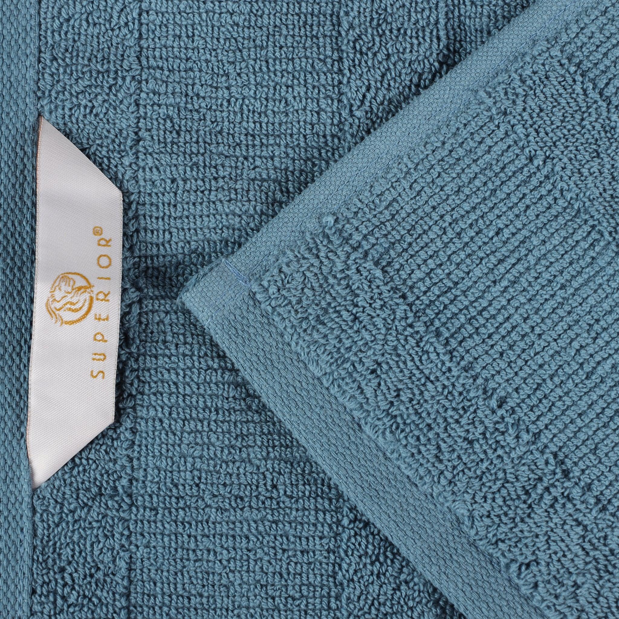 Roma Cotton Ribbed Textured Soft Absorbent 3 Piece Assorted Towel Set - Towel Set by Superior