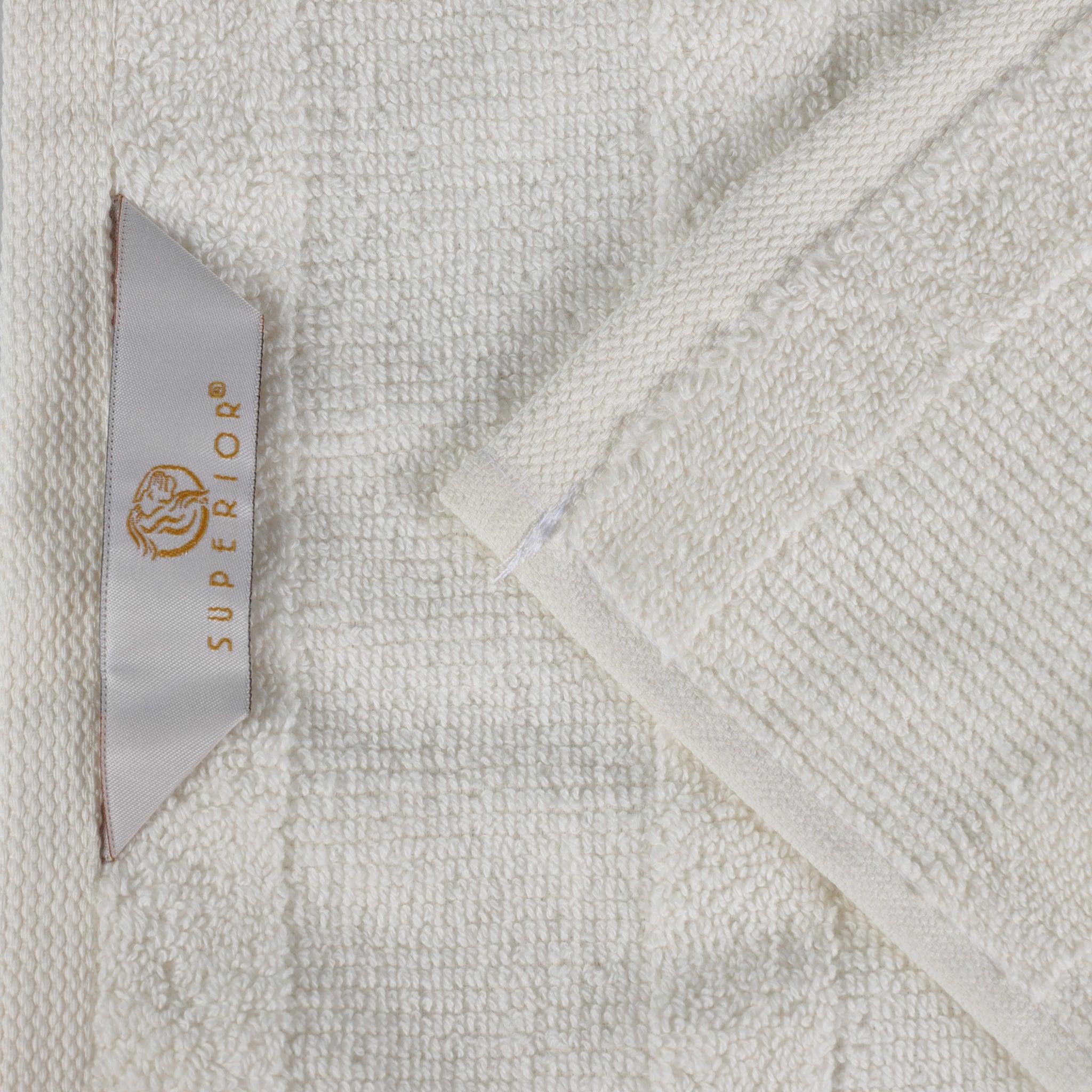 Roma Cotton Ribbed Textured Soft Absorbent 3 Piece Assorted Towel Set - Towel Set by Superior
