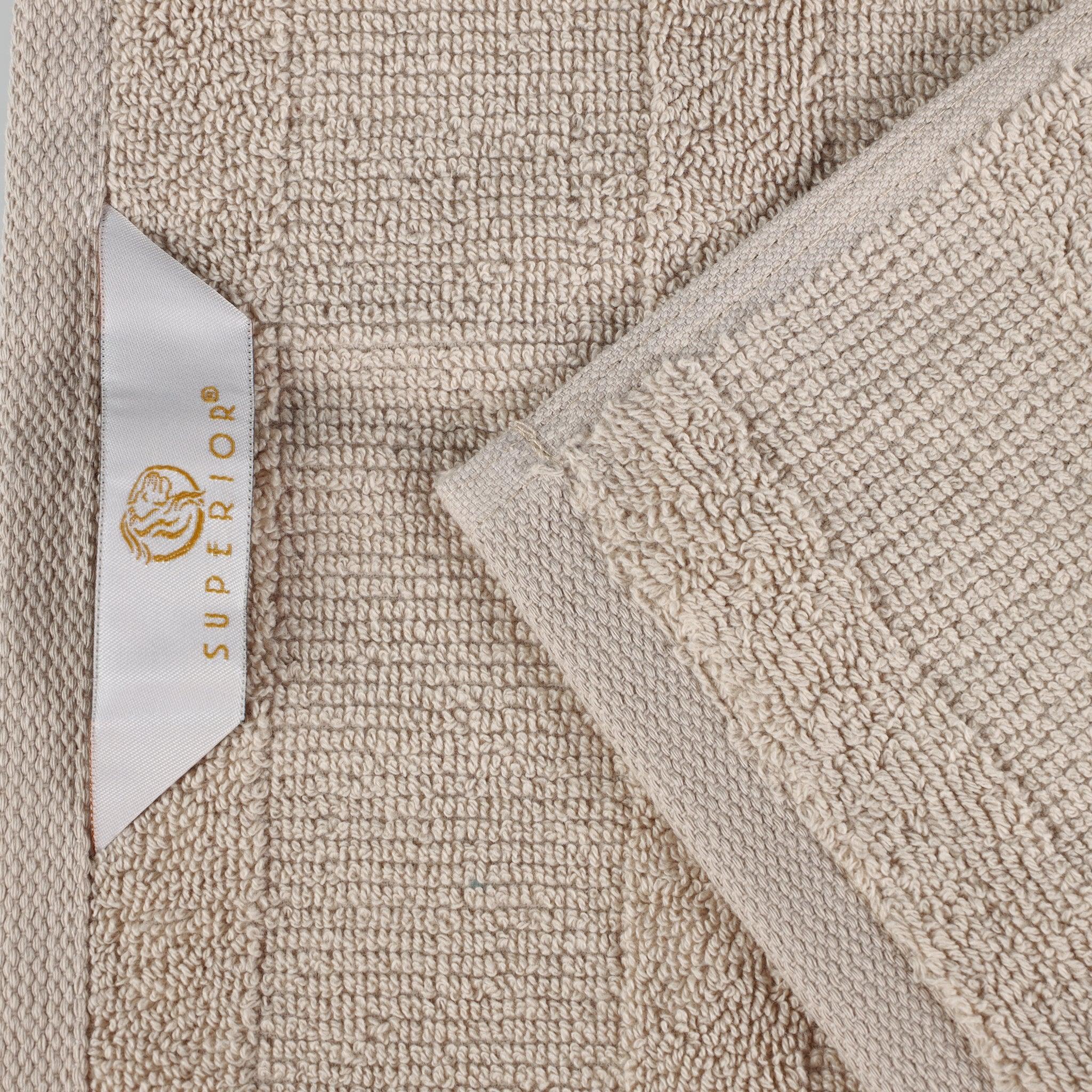 Roma Cotton Ribbed Textured Soft Absorbent 3 Piece Assorted Towel Set - Towel Set by Superior