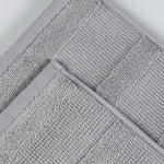Roma Cotton Ribbed Textured Soft Absorbent 3 Piece Assorted Towel Set - Towel Set by Superior