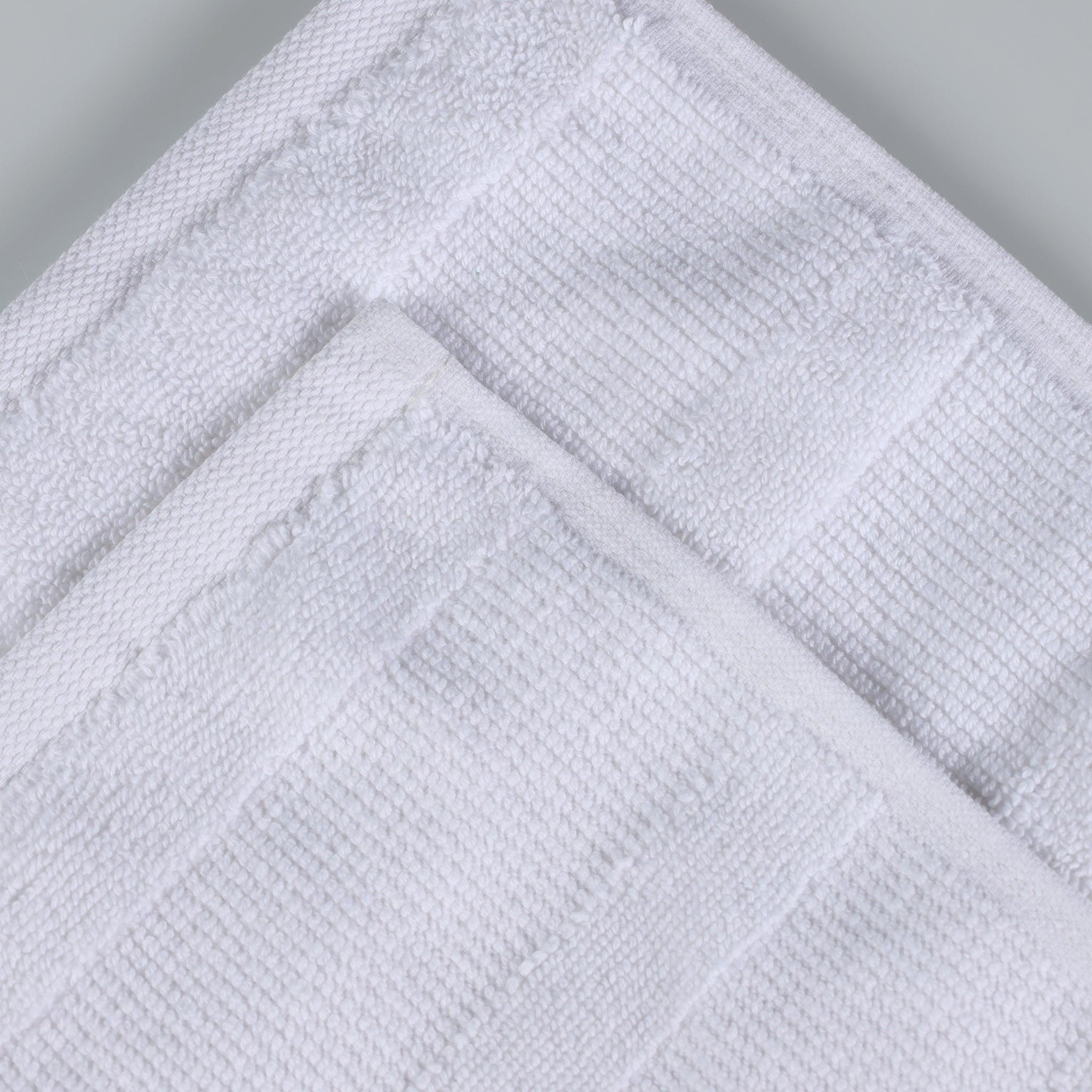 Roma Cotton Ribbed Textured Soft Absorbent 3 Piece Assorted Towel Set - Towel Set by Superior