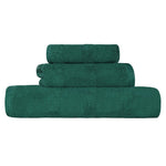 Roma Cotton Ribbed Textured Soft Absorbent 3 Piece Assorted Towel Set - Towel Set by Superior