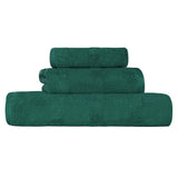 Roma Cotton Ribbed Textured Soft Absorbent 3 Piece Assorted Towel Set - Towel Set by Superior