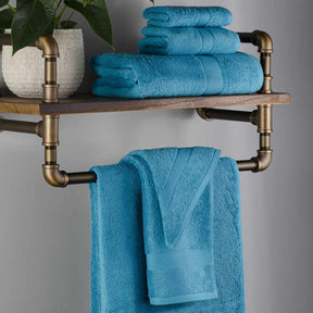 Modern Organic Solid 650 GSM 6- Pieces Towel Set - Turquoise