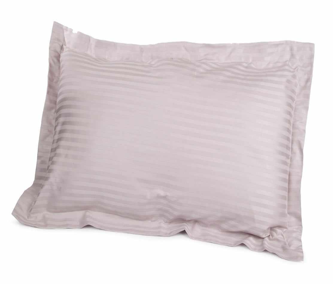 600 Thread Count 100% Egyptian Cotton Elegant Striped Pillow Sham Set - Lavender