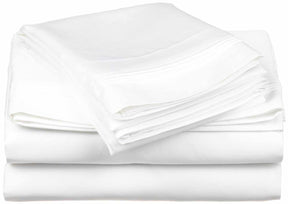 Superior Brushed Microfiber Deep Pocket Breathable  4 Piece Bed Sheet Set - White