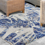 Siesta Botanical Leaves Geometric Area Rug Indoor Outdoor Rug - Rugs by Superior