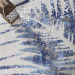 Siesta Botanical Leaves Geometric Area Rug Indoor Outdoor Rug - Rugs by Superior