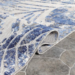 Siesta Botanical Leaves Geometric Area Rug Indoor Outdoor Rug - Rugs by Superior